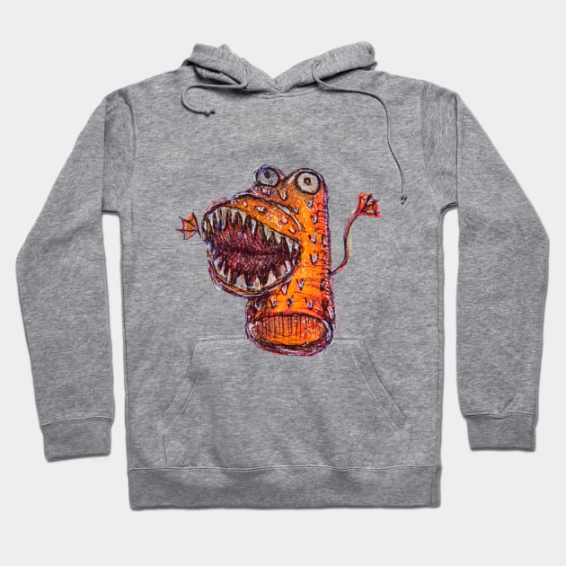 Monster Finger Puppet Hoodie by Animal Surrealism